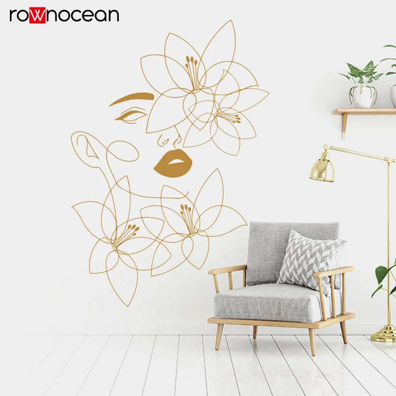 One Line Wall Decals Beauty Wa - Spa Wellness Beauty ulasan dan harga