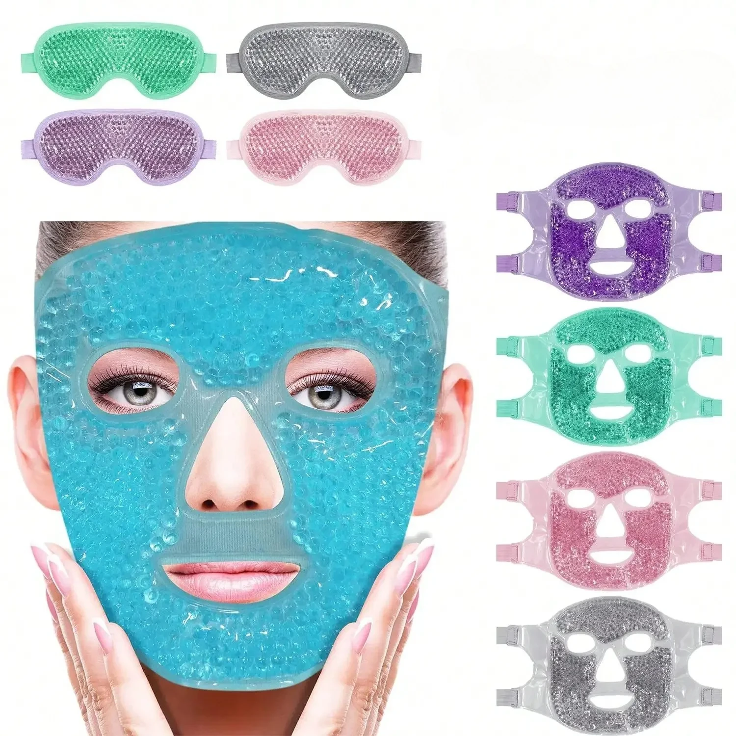 Gel Cooling Ice Face Eye Mask  - Eye Mask Heated ulasan dan harga