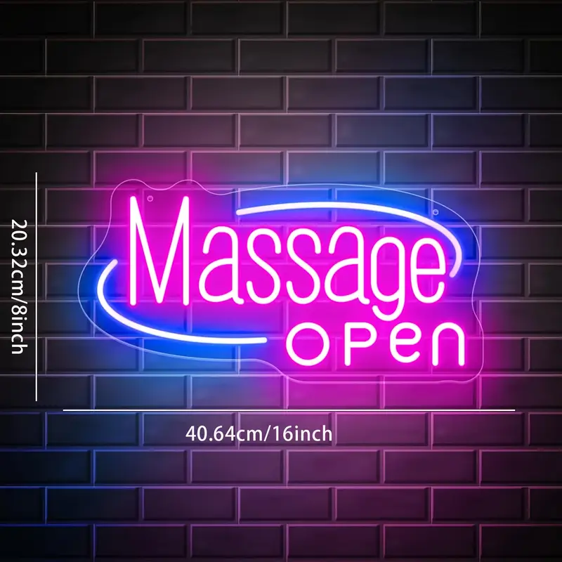 Massage Spa Open LED Neon Sign - Spa Wellness Center ulasan dan harga