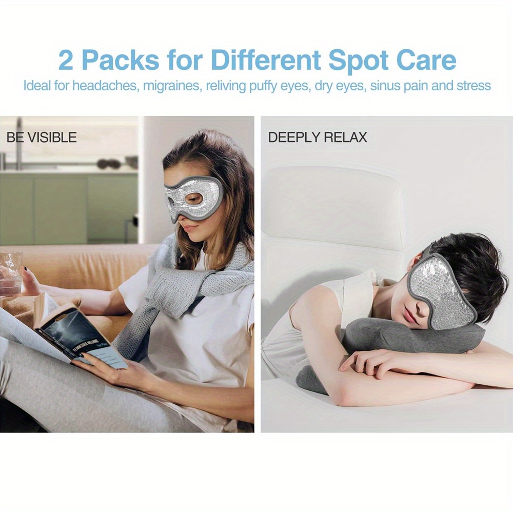 2Pcs/Set Gel Eye Mask Cooling  - Eye Mask Heated ulasan dan harga