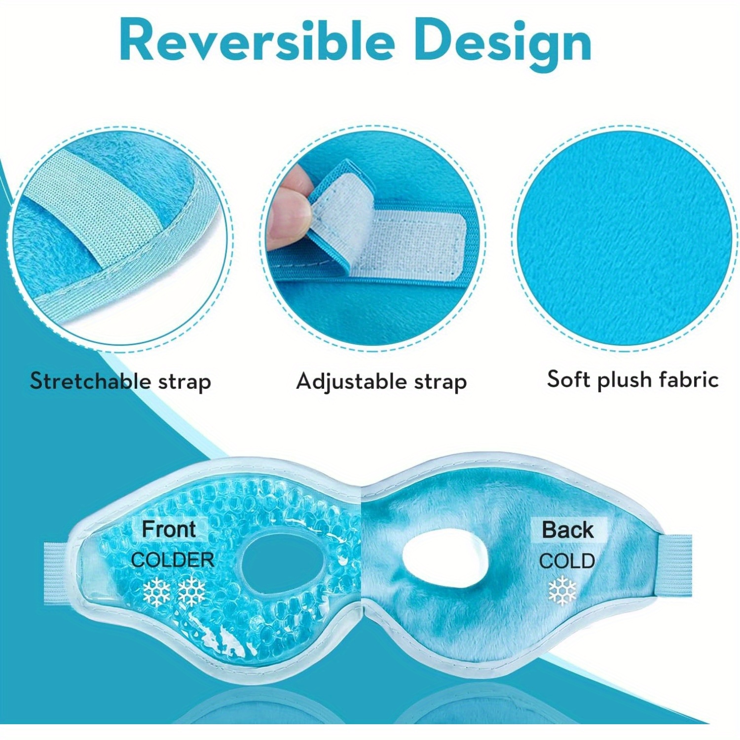 2Pcs/Set Gel Eye Mask Cooling  - Eye Mask Heated ulasan dan harga