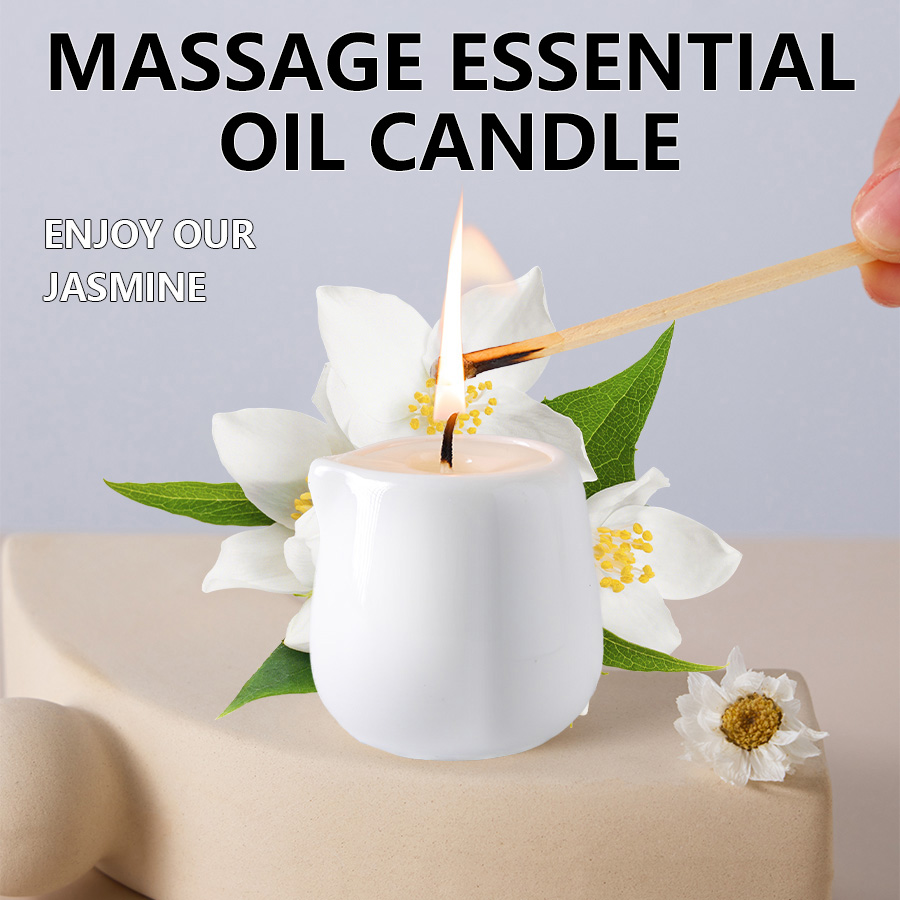 Ceramic Massage Oil Candle Jas - Massage Candle Melting ulasan dan harga