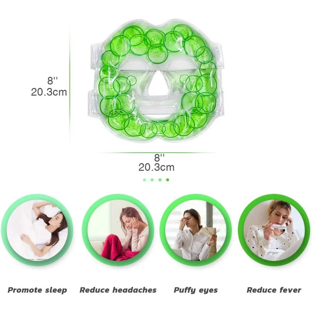 Face Ice Gel Pack with Wrap Re - Eye Mask Heated ulasan dan harga