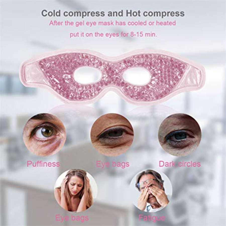 Cooling Gel Eye Mask with Eye  - Eye Mask Heated ulasan dan harga
