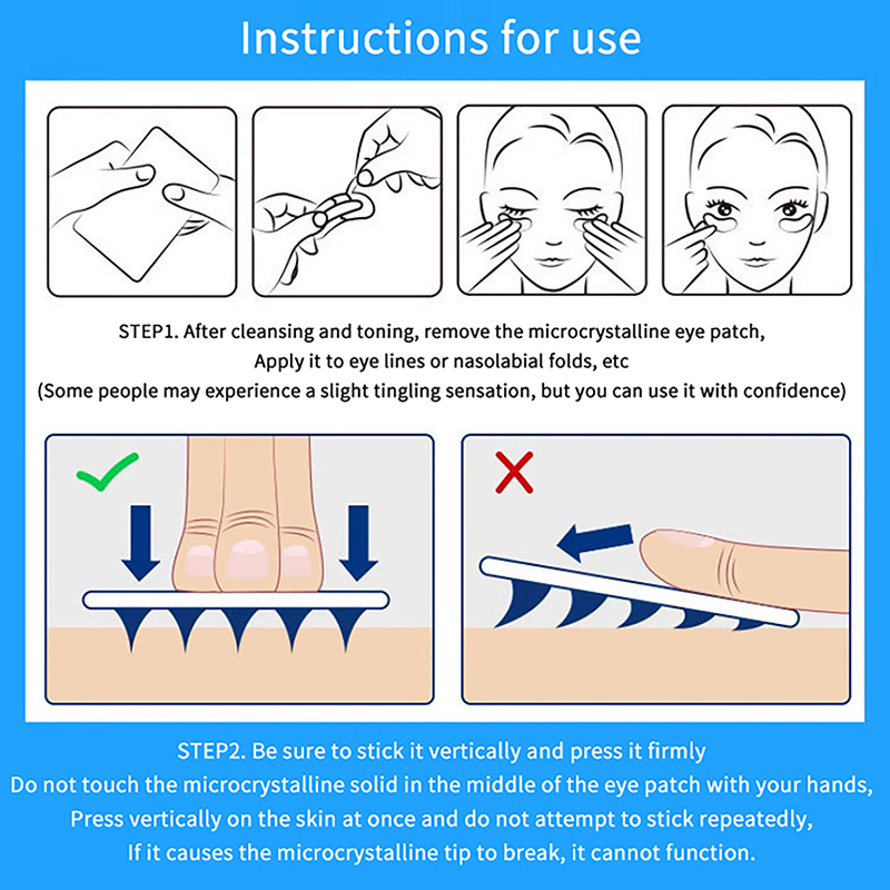 2 Pcs For Fine Lines Removal E - Microneedle Patch Eye ulasan dan harga