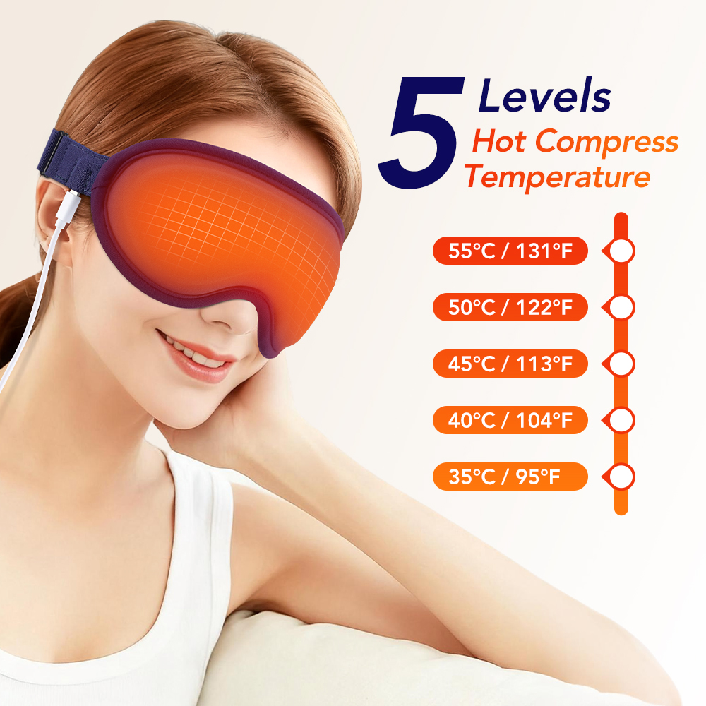 Hot Compress Eye Mask 6 Vibrat - Eye Mask Heated ulasan dan harga