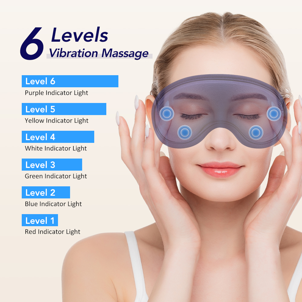Hot Compress Eye Mask 6 Vibrat - Eye Mask Heated ulasan dan harga