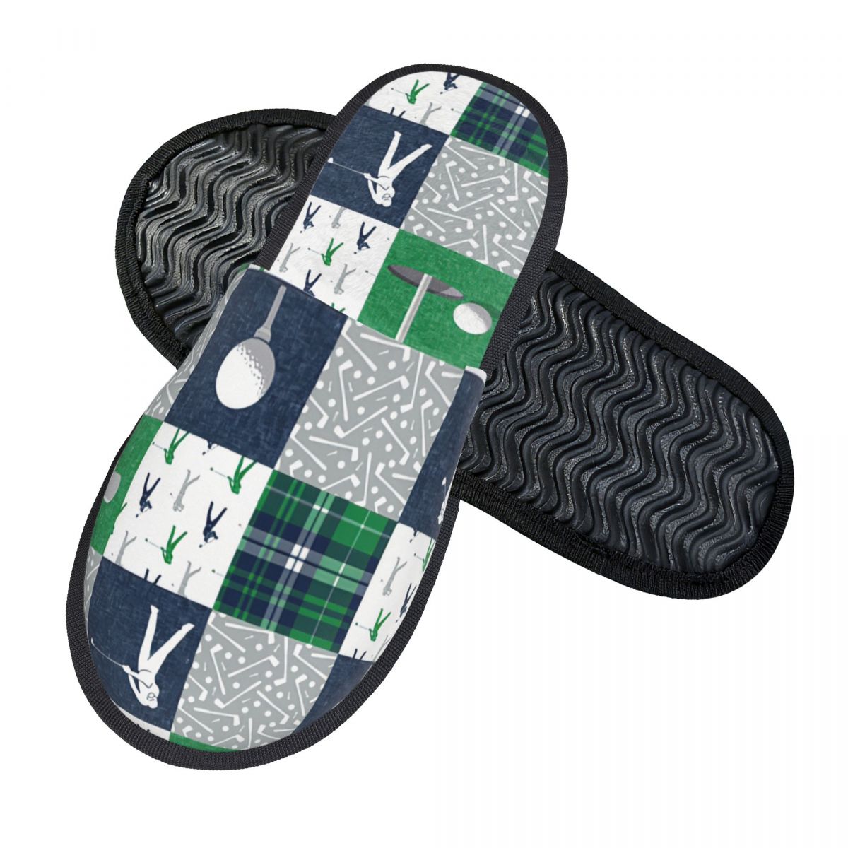 Golf Navy Plaid Guest Slippers - Spa & Wellness Hotel Olympia Mariánské Lázně ulasan dan harga