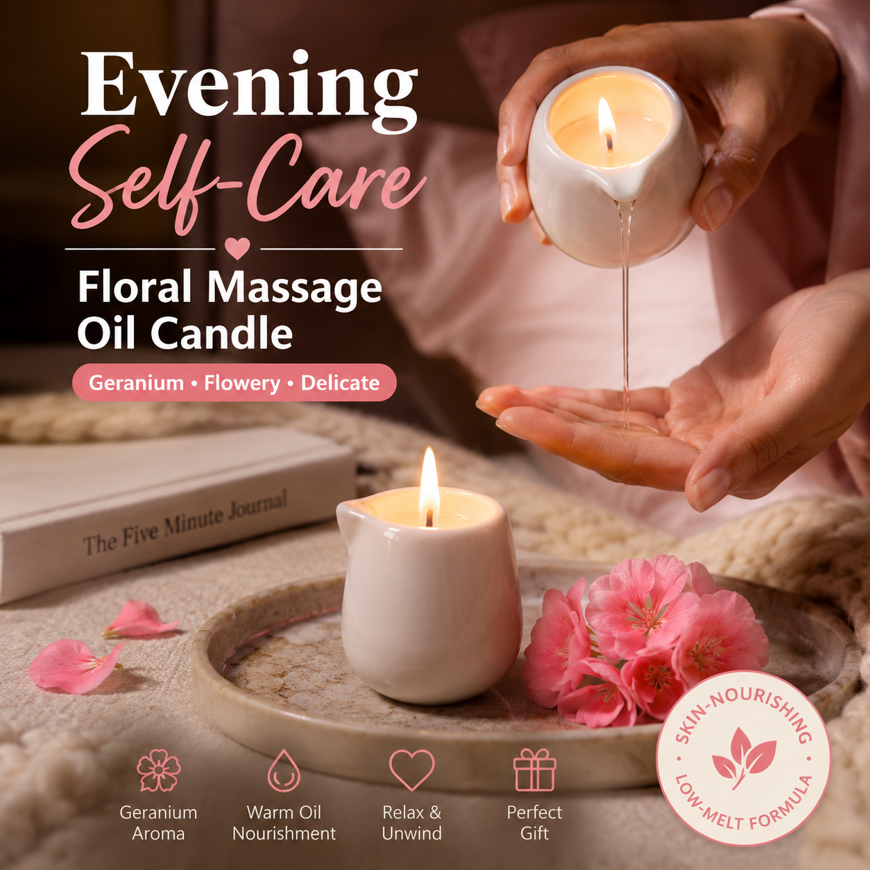 Ceramic Massage Oil Candle Ger - Massage Candle Melting ulasan dan harga