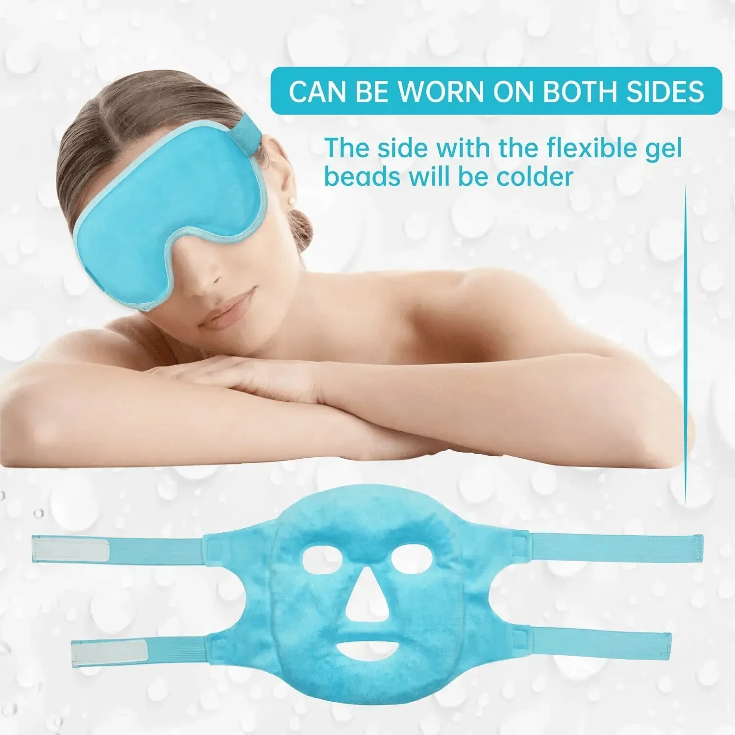 Gel Cooling Ice Face Eye Mask  - Eye Mask Heated ulasan dan harga
