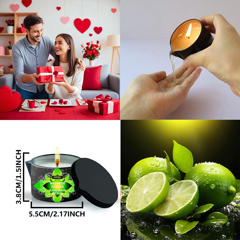 Lime Basil Citrus Massage Oil  - Massage Candle Melting ulasan dan harga