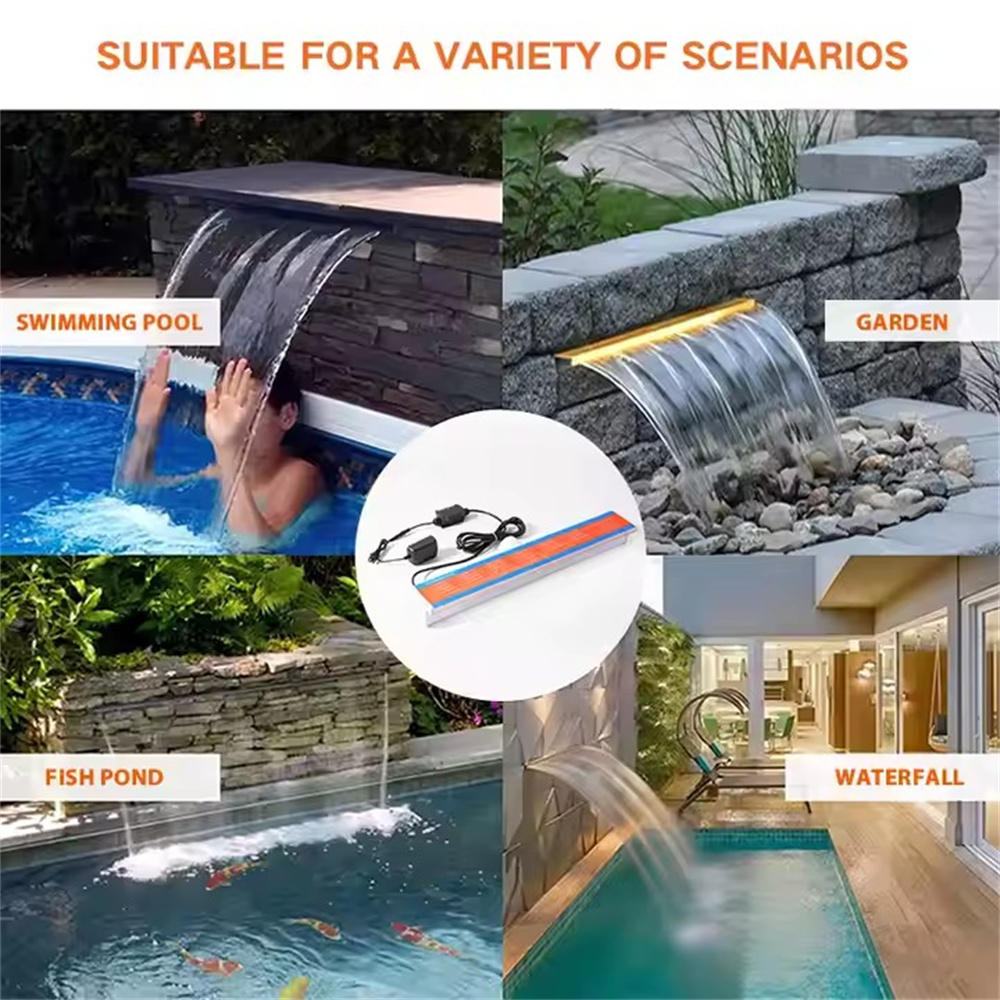 600MM DC12V Underwater Waterfa - Xy Spa & Wellness George Town Photos ulasan dan harga