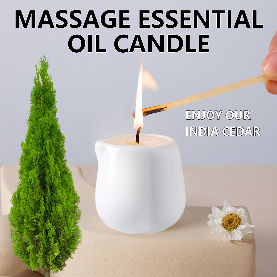 Ceramic Massage Oil Candle Ind - Massage Candle Melting ulasan dan harga